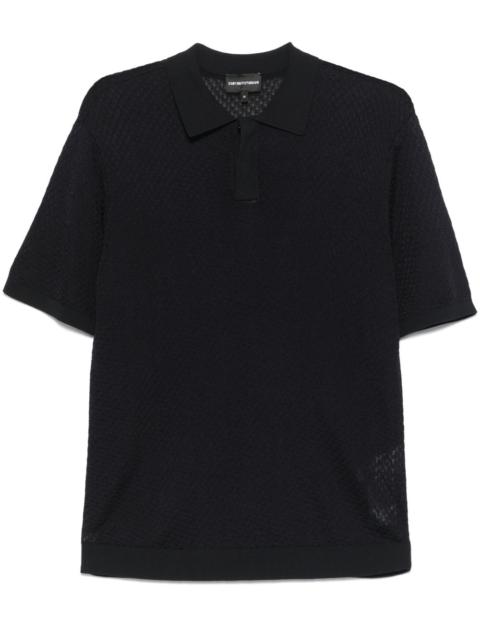 EMPORIO ARMANI knitted polo shirt