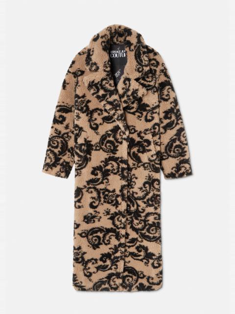 VERSACE JEANS COUTURE Tapestry Couture Teddy Coat