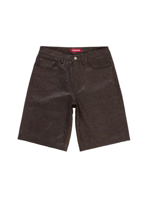 Supreme Supreme Baggy Leather Short (SS25) Brown