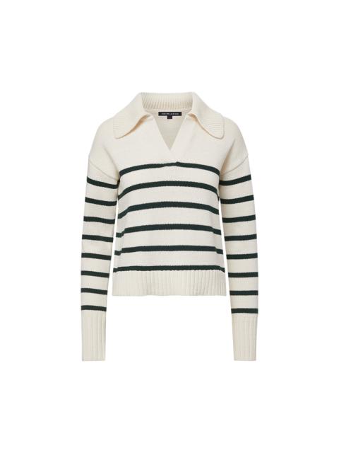 VERONICA BEARD JOVIE STRIPED SWEATER