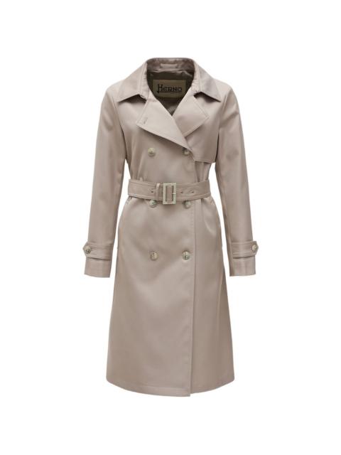 Herno belted double-breasted trench coat