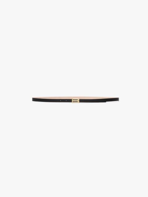 Victoria Beckham Micro Dorian Belt In Black Leather