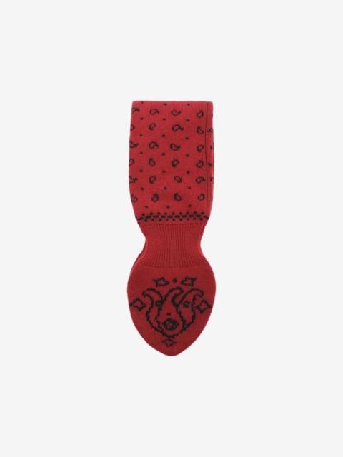 GUEST IN RESIDENCE Bandana Bowtie paisley-knit cashmere scarf