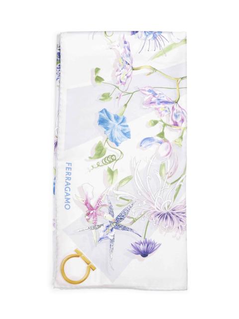 FERRAGAMO Gaia print silk scarf