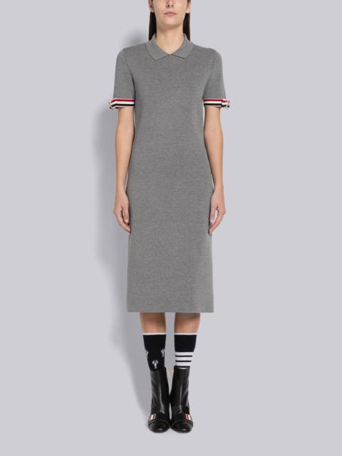 Thom Browne Double Face Cotton Bow Armband Pencil Dress