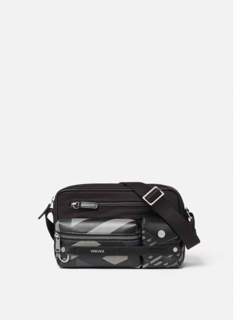 VERSACE La Greca Signature Messenger Bag