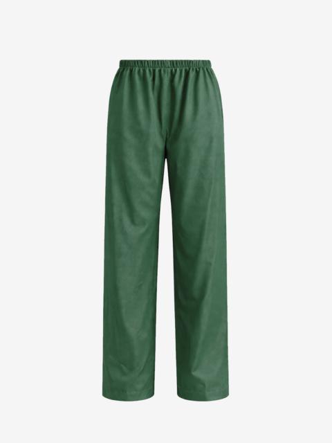 The Frankie Shop Baxter Perforated Track Pants - Hunter Green