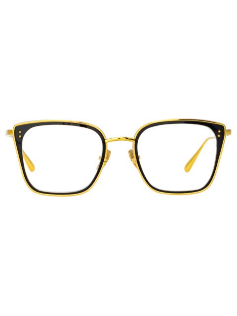 HANS SQUARE OPTICAL FRAME IN YELLOW GOLD