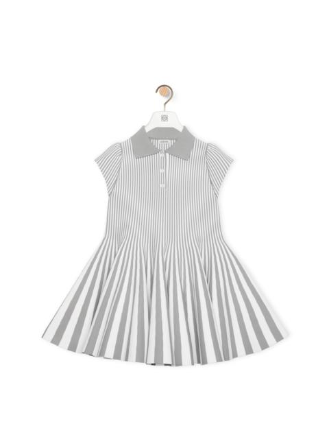 Loewe Striped mini dress in viscose blend knit