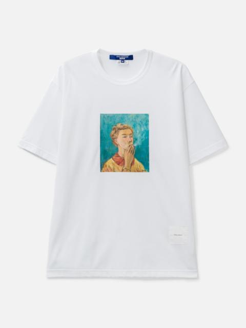 Junya Watanabe MAN SHORT SLEEVES T-SHIRT WITH "TOVE" PRINT