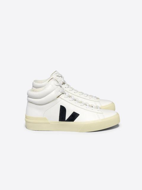 VEJA MINOTAUR LEATHER WHITE BLACK BUTTER | REVERSIBLE