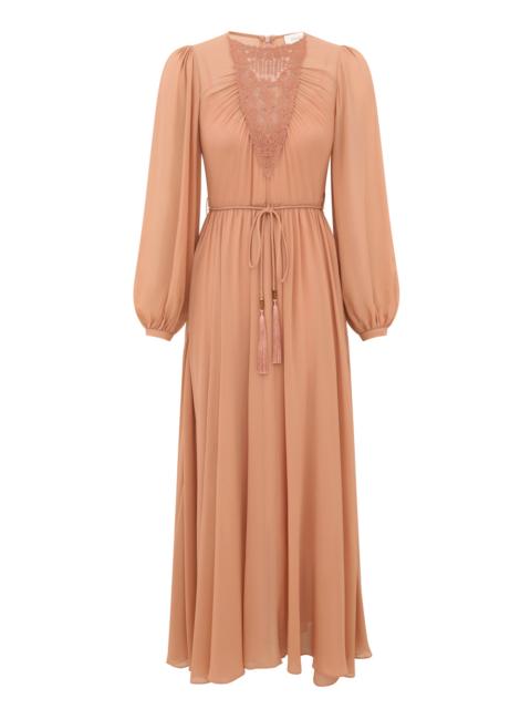 Zimmermann VALIANT EMBROIDERED BIB DRESS