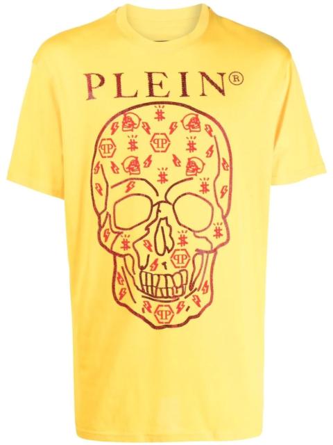 PHILIPP PLEIN skull-print detail T-shirt
