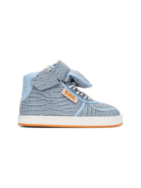 PDF Blue Stella High Croc Sneakers