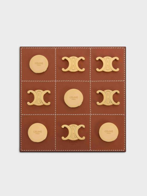 CELINE Tic Tac Toe in calfskin and brass