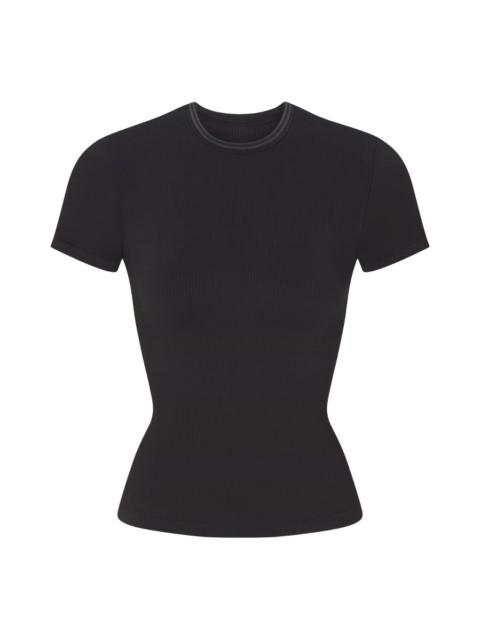 Nike (WMNS) Nike x SKIMS Ribbed Seamless Baby T-Shirt 'Obsidian' SSSSL9718W-OAR