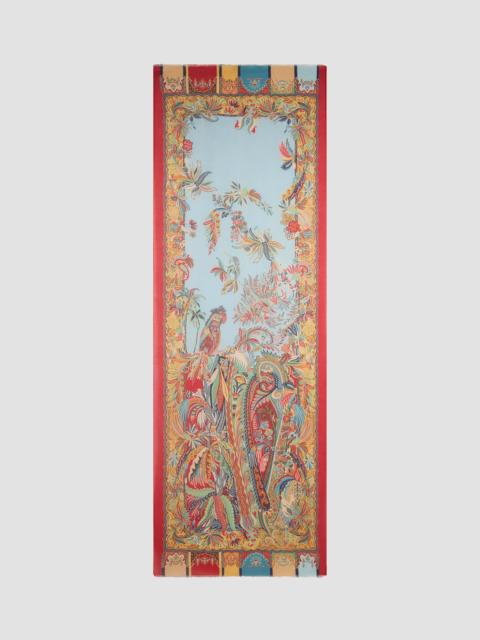 Etro Women's Parrot & Paisley-Print Scarf - Red