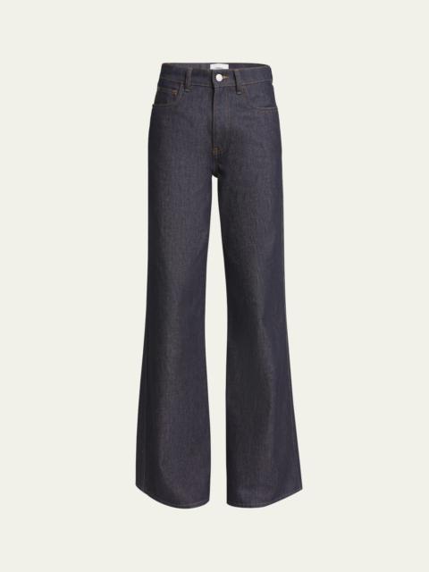 Wide Leg Denim Pants