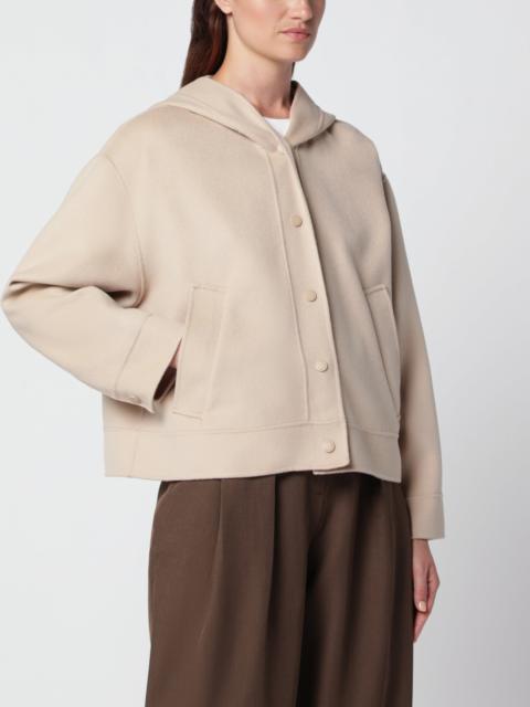 WEEKEND Max Mara Almond wool hooded jacket