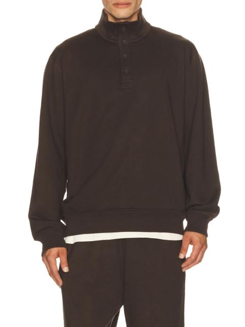Reigning Champ Midweight Terry Standard Button Mockneck