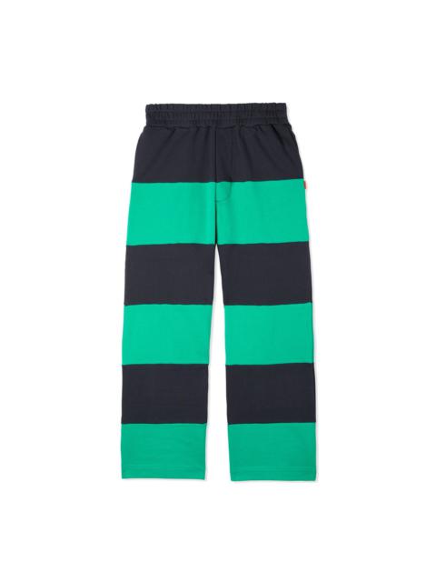 SUNNEI PANEL ELASTIC PANTS / fern / green & midnight blue