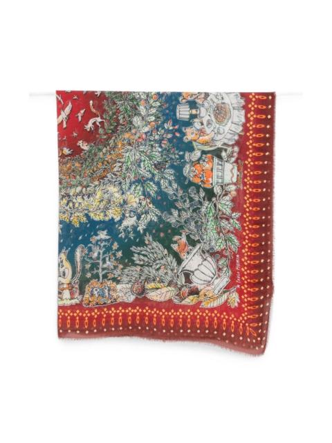 Faliero Sarti Fall Winter print stole