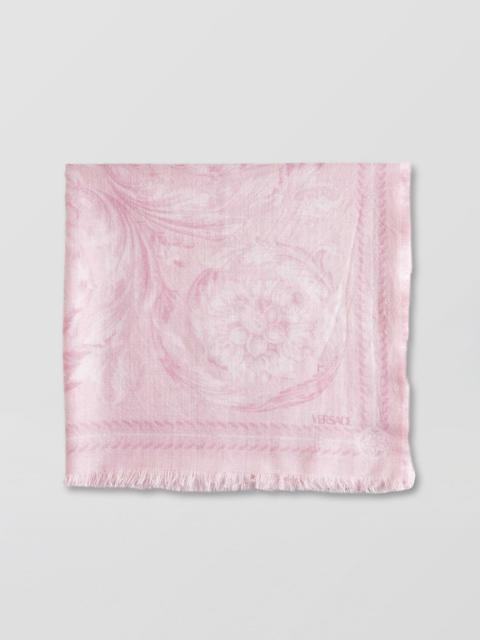Versace Baroque scarf in wool and silk blend