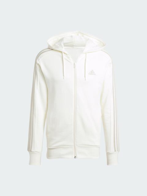 adidas Essentials French Terry 3-Stripes Full-Zip Hoodie