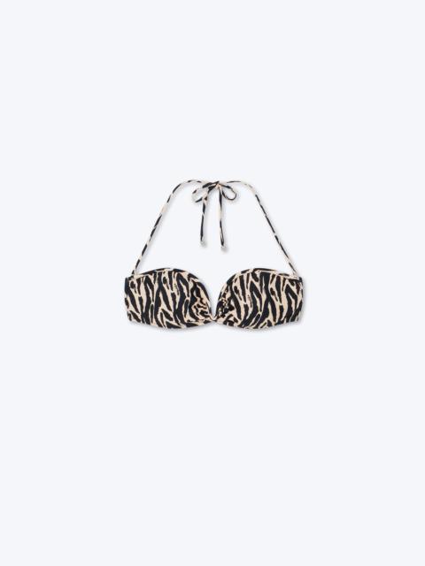 Nanushka MANOU - Bikini top - Brushtroke animal