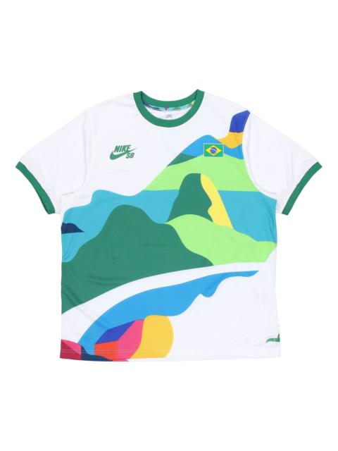 Nike Nike SB x Parra Crossover Brazil Colors Pattern Tee 'White Multi' CT6087-100