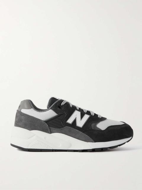 Comme des Garçons Homme + New Balance 580 Suede and Mesh Sneakers