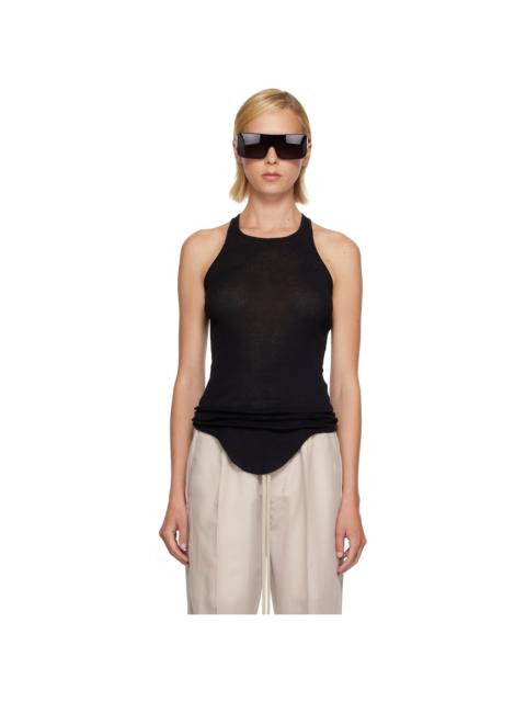 Rick Owens Black Tower Basic Rib Tank Top