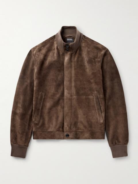 ZEGNA Suede Blouson Jacket