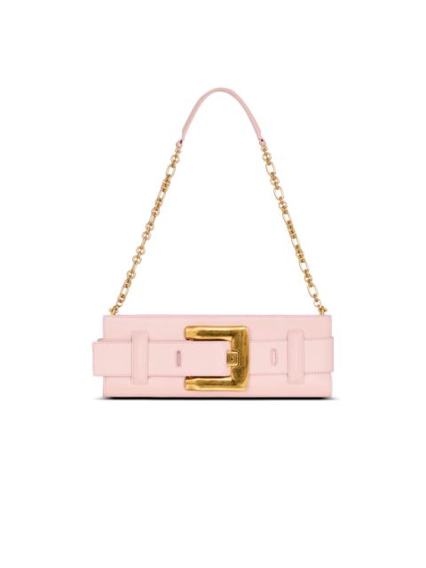Balmain Anthem smooth leather clutch