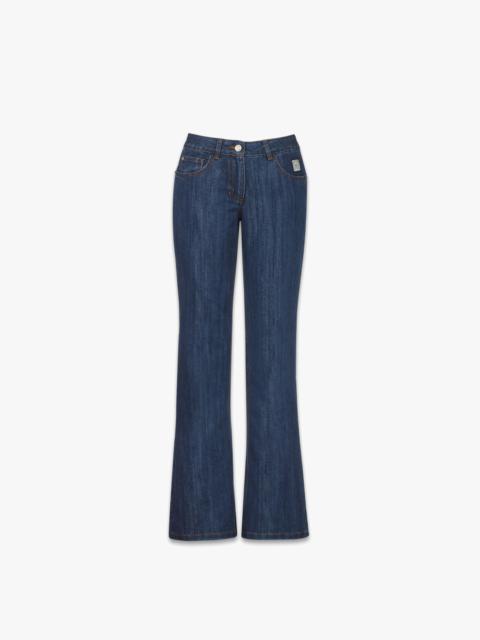 MCM Flared Pants in Lurex Denim