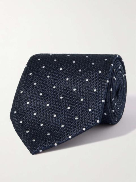 8cm Polka-Dot Silk-Jacquard Tie