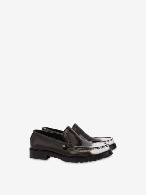 Moschino COLLEGE GRADIENT-EFFECT CALFSKIN LOAFERS