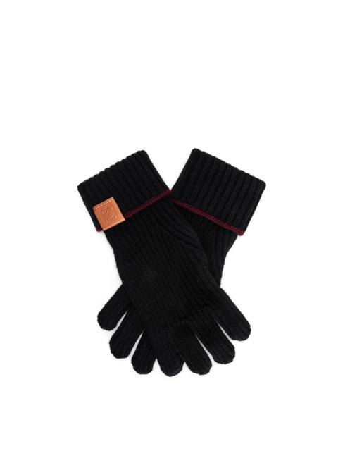 Loewe Knitted gloves in wool