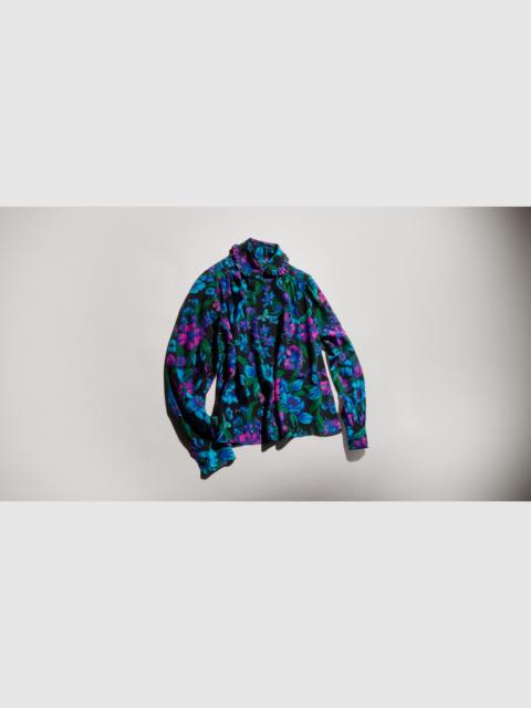 GUCCI Printed silk crêpe de chine shirt