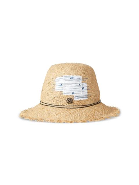 MAISON MICHEL Candice straw fedora hat
