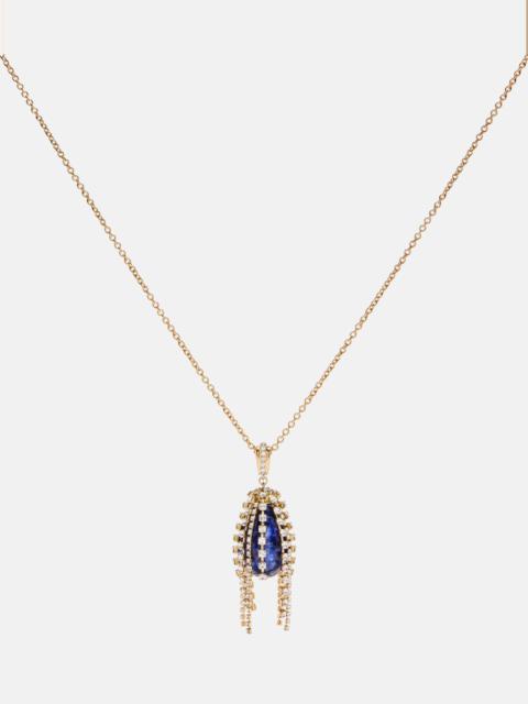 Chloé Crystal-embellished pendant necklace