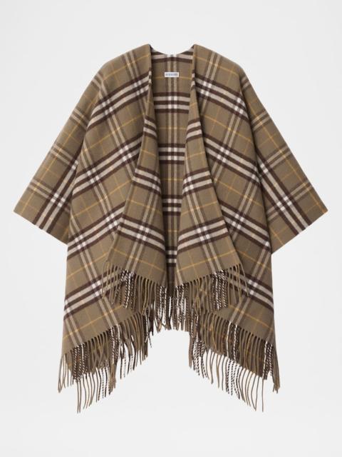 Burberry St. Charlotte Double-Faced Wool Cashmere Cape