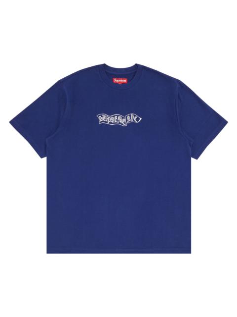 Supreme Supreme Banner Short-Sleeve Top 'Dark Royal'