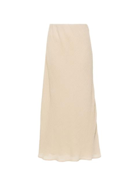 Biancos seersucker maxi skirt