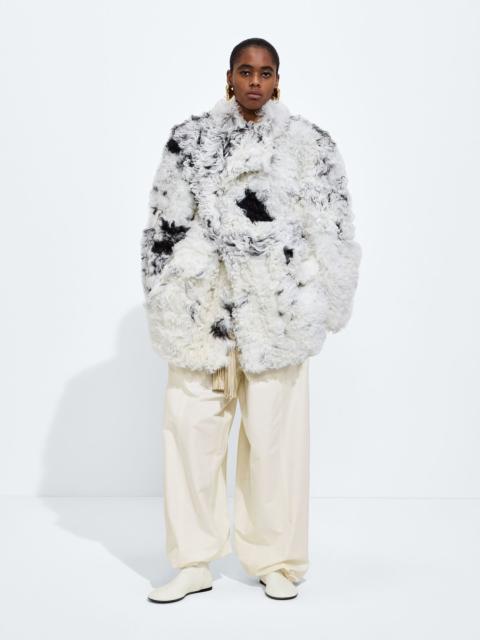 Bottega Veneta Spotted Curly Shearling Coat
