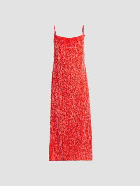 Bottega Veneta Women's Fil Coupé Midi Dress - Flash Red