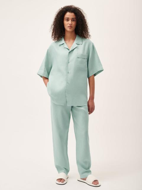 PANGAIA Women's DNA Aloe Linen Trousers - Eucalyptus-Blue