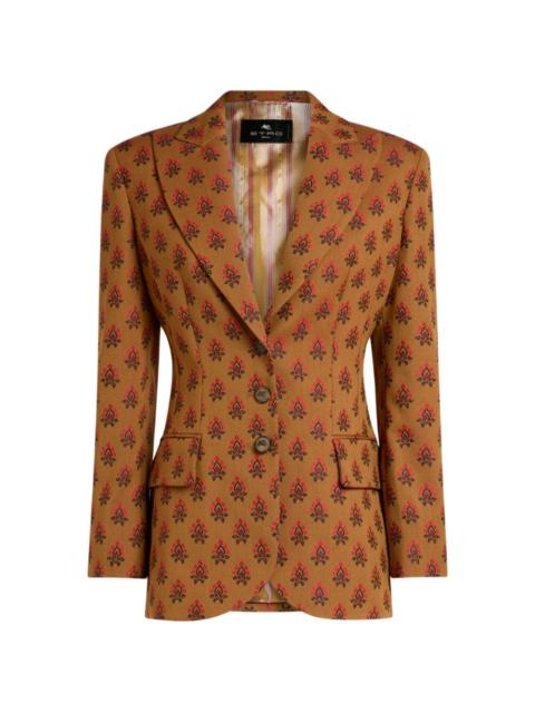 Etro jacquard embroidered jacket