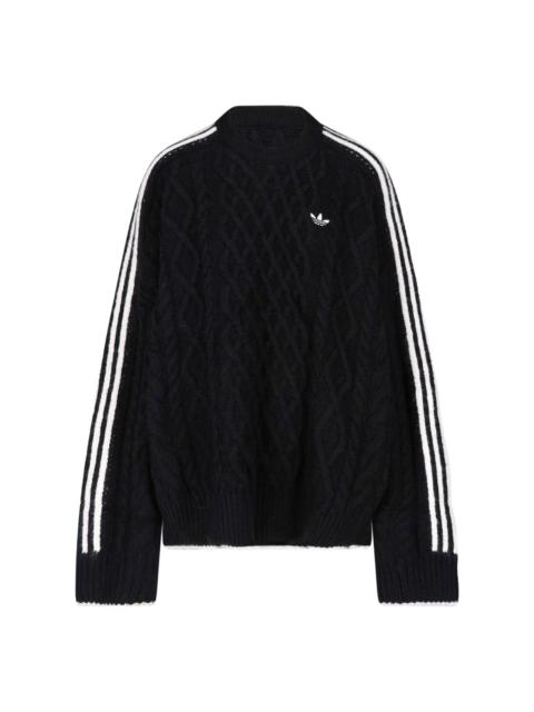 adidas CABLE-KNIT SWEATER