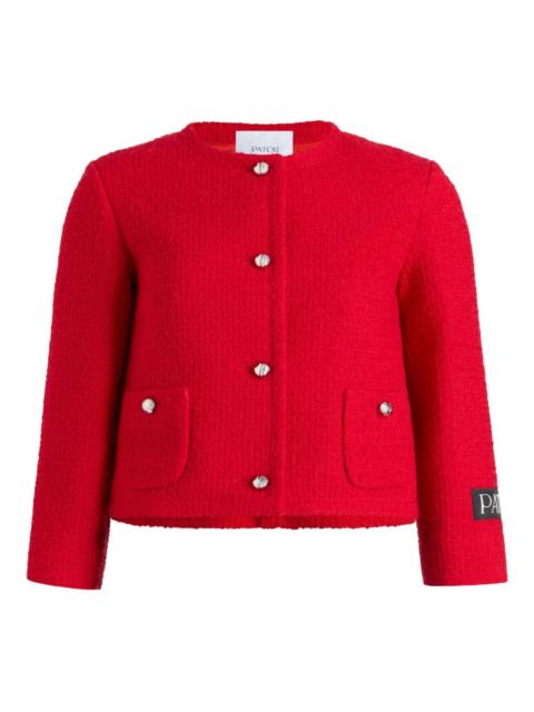 PATOU patch-pocket tweed jacket